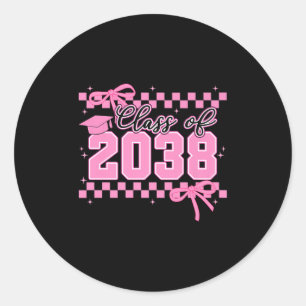 Cl Of 2038 Grow With Me Kindergarten Nk Coquette B Classic Round Sticker