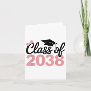Cl Of 2038 Grow With Me Kindergarten Pink Coquette Card