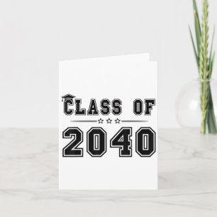Cl Of 2040 Grow With Me Graduation First Day Of Sc Card