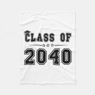 Cl Of 2040 Grow With Me Graduation First Day Of Sc Fleece Blanket