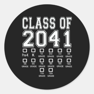 Cl Of 2041 Grow With Me Shirt Classic Round Sticker