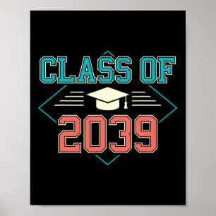 Cl Of 20&#  First Day Of School Pre K Grow To Gra Poster