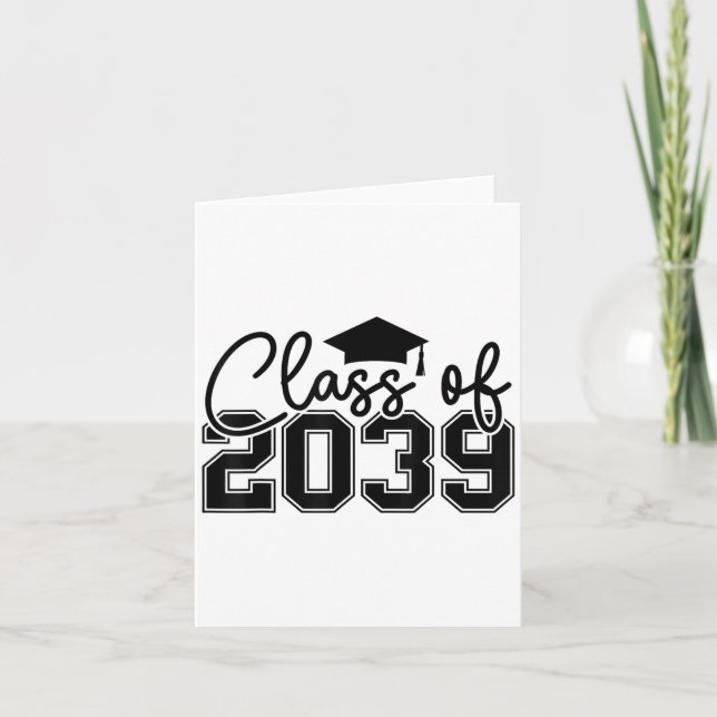 Cl Of 20 Grow With Me Funny Preschool 20 Graduatio Card (Front)