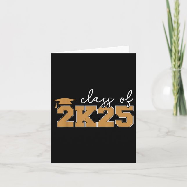 Cl Of 2k25 Graduation Celebration Style  Card (Front)