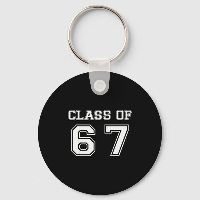 Cl Of Six Seven Meme 6 7 Gen Alpha  Key Ring (Front)