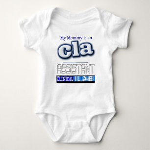 CLA LOGO - ASSISTANT CLINICAL LABORATORY BABY BODYSUIT