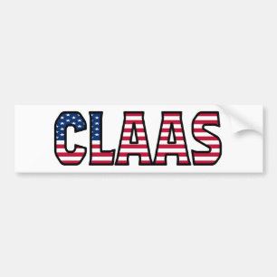 Claas Name Vorname USA Aufkleber Sticker Auto