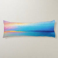 “Clachanray” Wide Pink and Blue Landscape Seascape