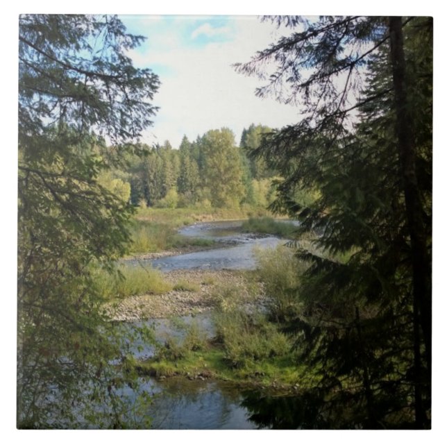 Clackamas River, OR Tile (Front)