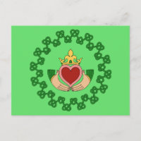 Claddagh and Green Knotwork