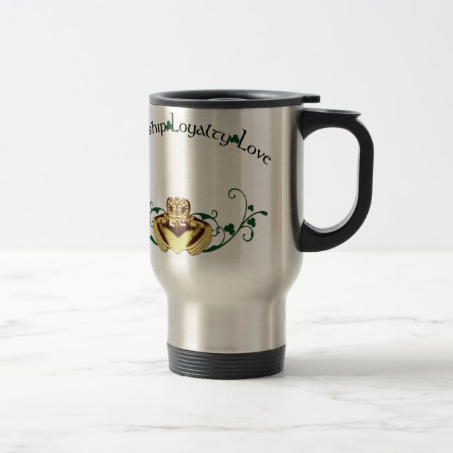 Claddagh / Claddaugh Travel Mug (Right)