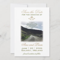 Claddagh  Irish Save The Date Wedding
