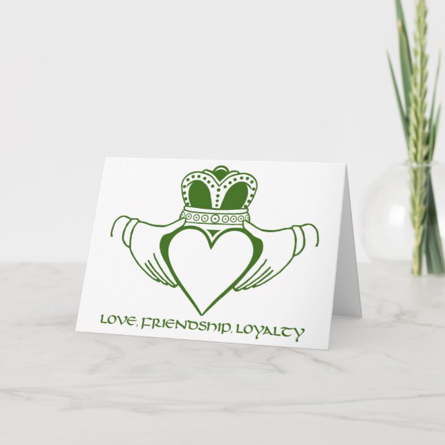 Claddagh Irish symbol card customise (Front)