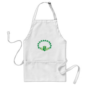 Claddagh Shamrocks Standard Apron