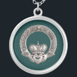 Claddagh Silver Plated Necklace<br><div class="desc">Show off your Irish and Celtic pride with these Claddagh gifts for any occasion. Originating from the Irish fishing village of Claddagh near Galway Ireland, the Claddagh ring is popular in Irish heritage as both a friendship and wedding ring. This traditional design consists of two clasped hands holding a crowned...</div>