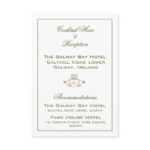Claddagh Wedding Enclosure Card