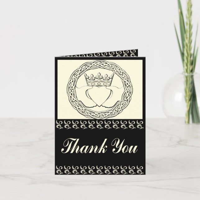 Claddagh Wedding set Thank you Cards (Front)