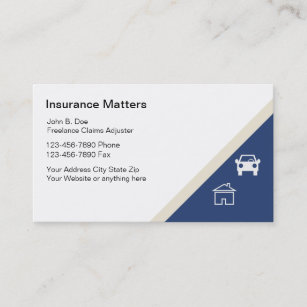 Claims Adjuster Business Cards