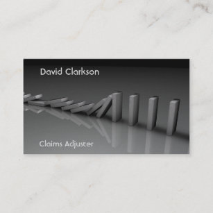 Claims adjuster insurance sales business cards