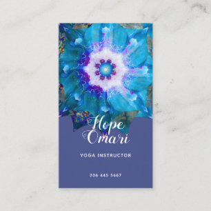 Clair de Lune Peace Mandala Business Card