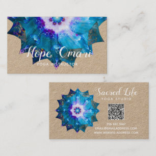 Clair de Lune Peace Mandala Business Card