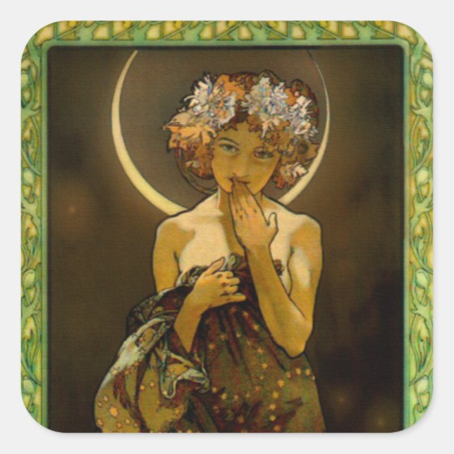 Clair de Lune Square Sticker (Front)