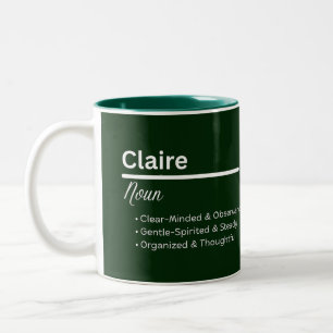Claire Girl Personalized Name Meaning Mug