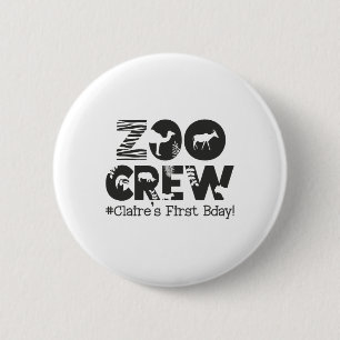 Claire's First Birthday 6 Cm Round Badge
