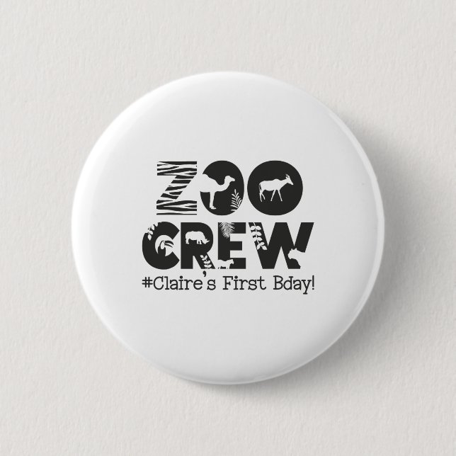 Claire's First Birthday  6 Cm Round Badge (Front)