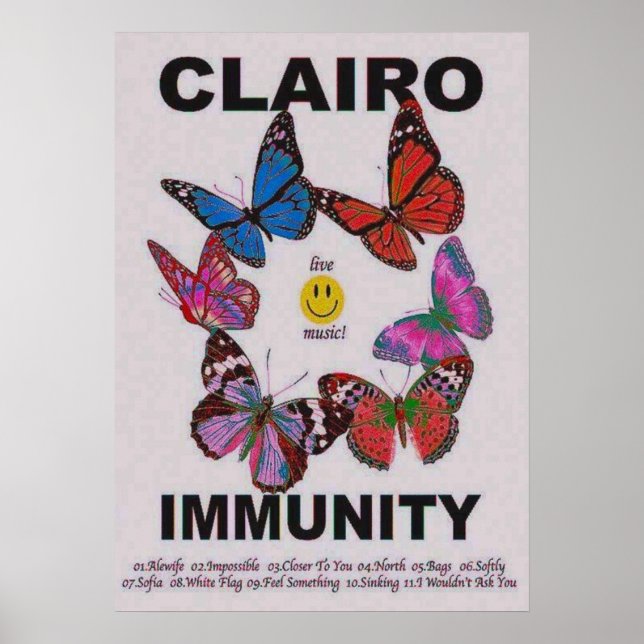 Clairo Immunity Album  Poster (Front)