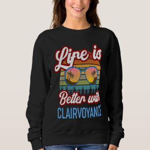 Clairvoyance Vintage Sunset Clairvoyance Teacher B Sweatshirt