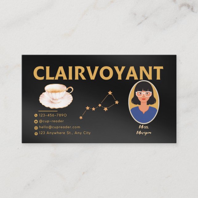 clairvoyant business card (Front)