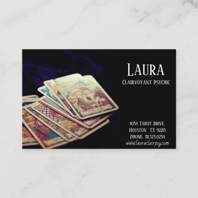 Clairvoyant Psychic Business Card (Front)