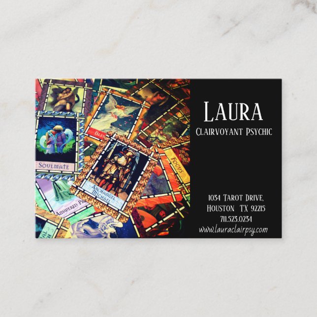Clairvoyant Psychic Business Card (Front)