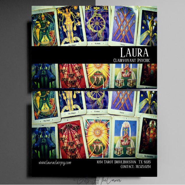 Clairvoyant Psychic Green Business Card (Creator Uploaded)