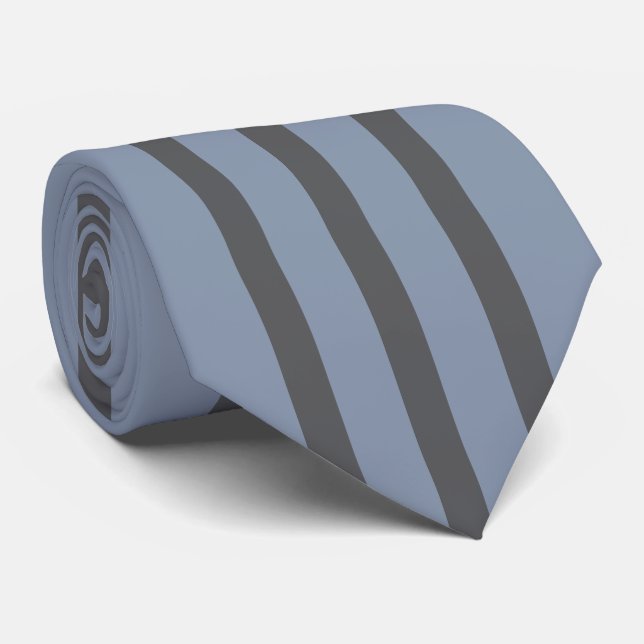 Claissic Metallic Teal Blue Grey Veil Tie  (Rolled)