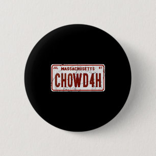 Clam Chowder Boston Accent Chowdah Funny 6 Cm Round Badge