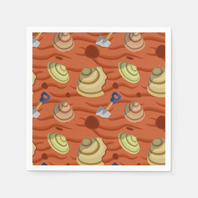Clam Digging Napkin (Front)