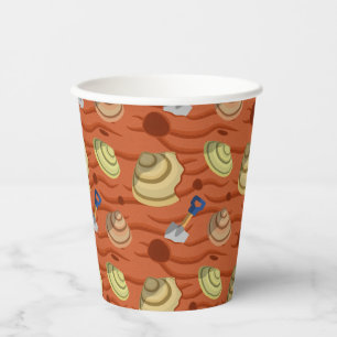 Clam Digging Paper Cups