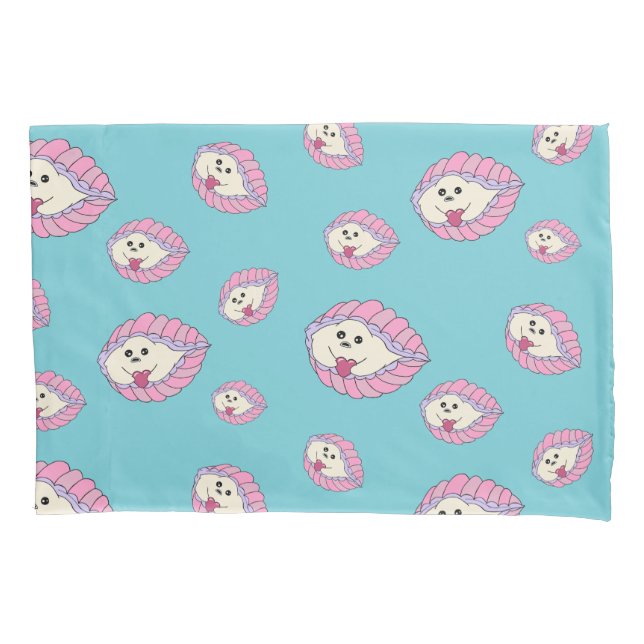 Clam - I Give You My Heart Pillowcase (Front-Left)