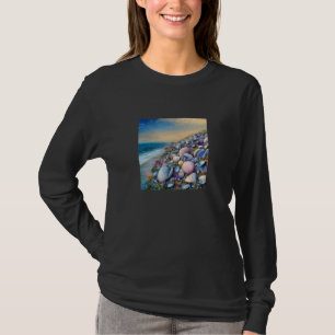 Clam Seashell Shell Collector Beach Ocean Coastal T-Shirt