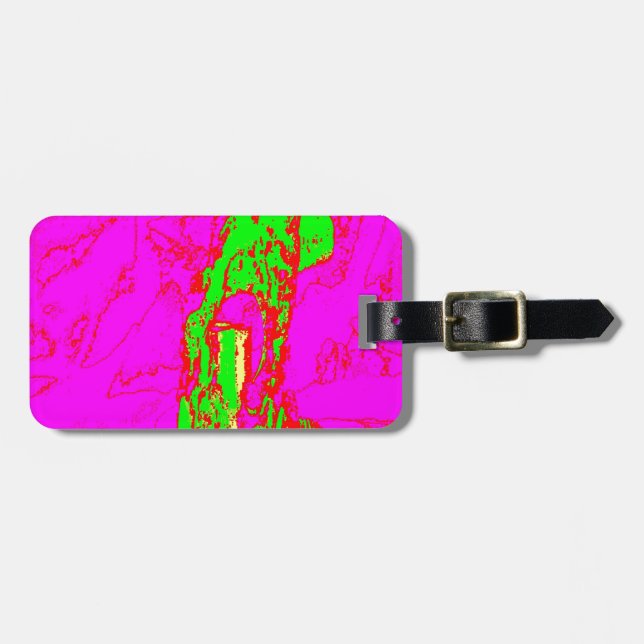 Clamp Brass Q Luggage Tag (Front Horizontal)
