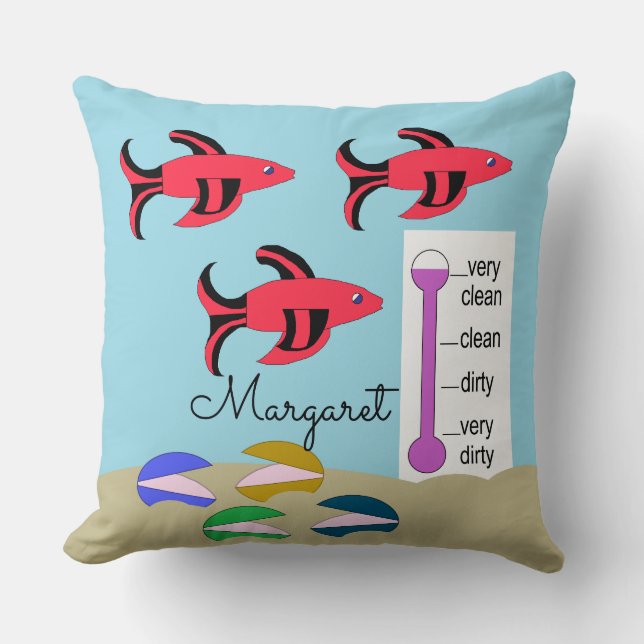 Clams and Fish Cushion (Front)