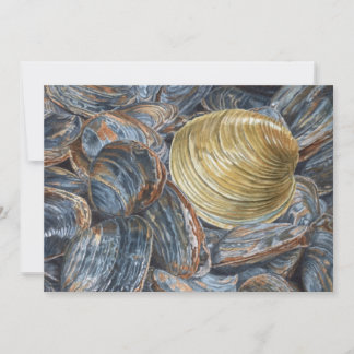 Clams and Quahog Art Postcard