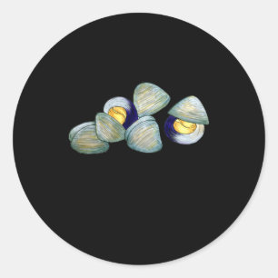 Clams Clambake Rhode Island New England Seafood _1 Classic Round Sticker