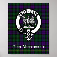 Clan Abercrombie Crest Badge & Tartan