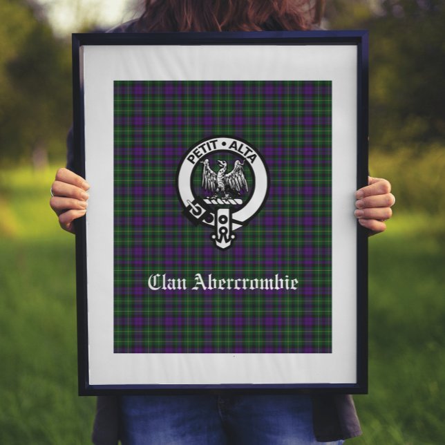 Clan Abercrombie Tartan & Crest  Poster (Creator Uploaded)