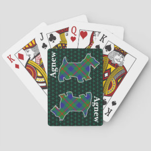Clan Agnew Tartan Scottish Terrier Edition Playing Cards