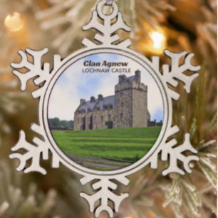 Clan Agnew's Lochnaw Castle Christmas Ornament