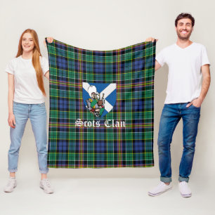 Clan Allison Tartan Plaid Fleece Blanket